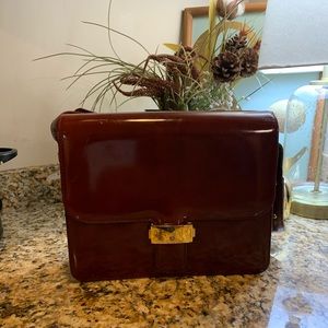 Vintage andrea carrano cranberry purse
